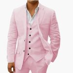 Men's Summer Suit Three-Piece with Vest, Jacket, and Pants - Image 4
