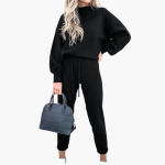 Two-Piece Jogging Suit for Women with High Collar - Image 6