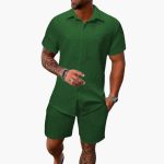 Men's Two-Piece Set Made of Cotton Blend with Jacquard Structure - Image 6