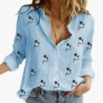 Elegant Floral Pattern Blouse for Women - Stylish & Versatile - Image 2