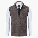Men’s Sleeveless Vest with Zip Front - Image 8
