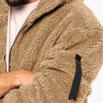 Men's Fleece Jacket with Hood and Zipper - Image 5