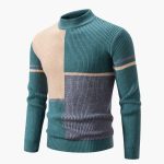 Men's Sweater with Colorblock Design – Versatile & Modern - Image 6