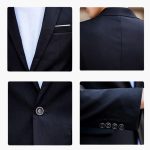 2-Piece Suit Set - Slim Fit Men's Suit for Business Look - Image 2