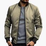 Men's Bomber Jacket with Side Pockets - Image 6
