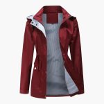 Women’s Trench Coat with Detachable Hood - Image 3