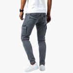 Men’s Cargo Jeans with Stretch and Pockets - Image 4