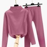 Women's Fleece Set with Long Sleeves and Elastic Waistband - Image 6