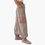 Women's Pajama Set with Button Top and Elastic Pants - Image 4