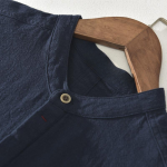 Light Short-Sleeve Shirt for Men - with Stand-Up Collar, Summery - Image 5