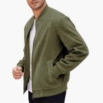 Men's Bomber Jacket with Zipper and Side Pockets - Image 6