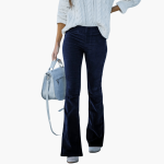 Women's Corduroy Flared Pants - High Waist Vintage Style - Image 6