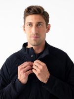 Men's Brushed Bamboo Quilted Snap Pullover - Last Chance - Image 3