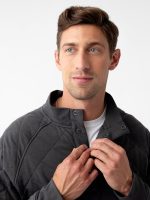Men's Brushed Bamboo Quilted Snap Pullover - Last Chance - Image 9