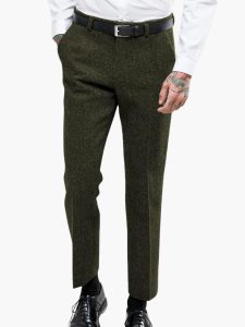 Vintage Tweed Trousers for Men – Stylish & Timeless Elegant Fit - Image 6