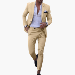 Men’s Suit Set with Jacket and Slim Trousers - Image 7