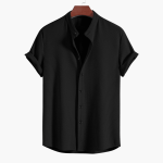 Men's Shirt with Stand-Up Collar – Casual & Comfortable for Summer - Image 6