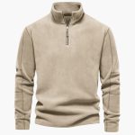 Men's Zip-Up Fleece Pullover with Soft Lining - Image 8