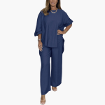 Loungewear Set for Women – Wide Pants & Loose Blouse - Image 7
