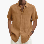 Men's Casual Shirt - Short Sleeve with Button Placket, Summer Style - Image 6