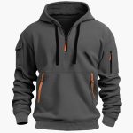 Men’s Hoodie with Adjustable Hood and Zipped Pockets - Image 8
