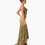 Pleated Wrap Dress with Print - Women's Fashion for Every Occasion - Image 6