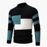 Men's Sweater with Colorblock Design – Versatile & Modern - Image 8