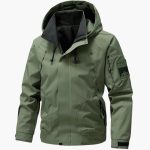 Men's Ski Jacket with Hood and Zipper