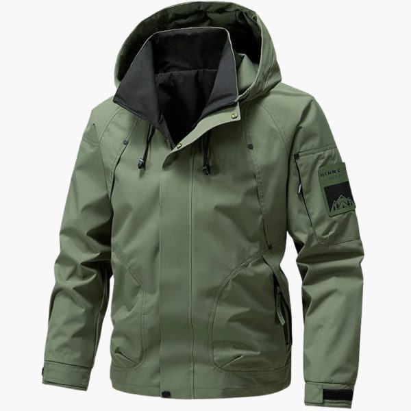 Men's Ski Jacket with Hood and Zipper