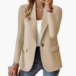 Women's Blazer with Lapels and Front Pockets - Image 7