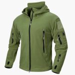 Men's Zip-Up Hoodie with Multiple Pockets
