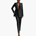 Women’s Suit Set with Blazer and Straight Trousers - Image 7
