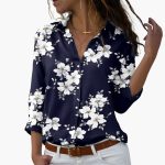 Summer Top for Women with Floral Print - Casual & Modern - Image 2