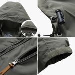 Men's Hooded Jacket with Zipper and Pockets - Image 9