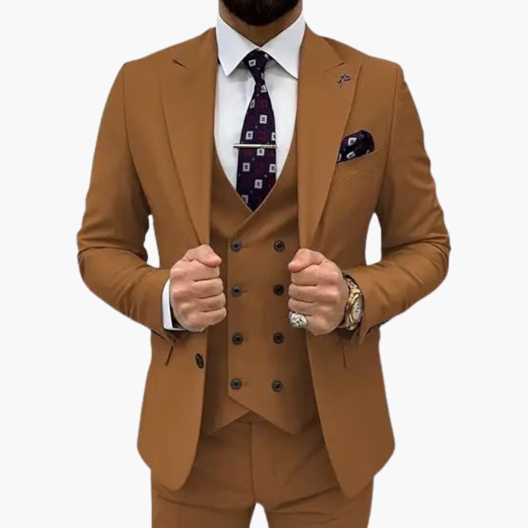 7_25_44b84e7b-7660-482e-b052-0a6b926cf736.jpg Men's Three-Piece Suit with Slim Fit for All Seasons - Image 1