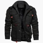 Men's Field Jacket with Adjustable Hood and Multiple Pockets - Image 11