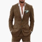 Men's Summer Suit with Lapel and Tailored Fit - Image 5