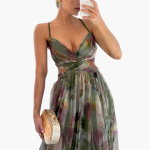 Elegant Maxi Dress for Women with Floral Pattern Glamorous - Image 7