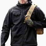 Men's Zip-Up Hooded Jacket with Multiple Pockets - Image 3