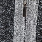Men's Zip-Up Cardigan with Ribbed Cuffs - Image 3