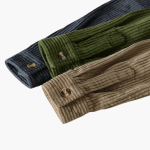 Cord Overshirt for Men - Oversized Long Sleeves and Button Placket - Image 7