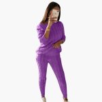 Women's Knitting Set with Long Sleeves and Elastic Waistband - Image 10