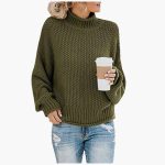 Knitted Pullover with High Collar for Women – Cozy & Stylish - Image 2
