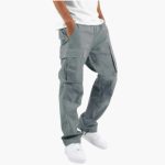 Wide Cargo Pants for Men - Comfortable Fit with Pockets - Image 10
