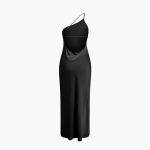 Satin Slip Dress for Women with Slit – Elegant Evening Dress - Image 7