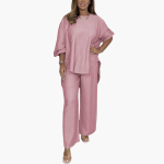 Loungewear Set for Women – Wide Pants & Loose Blouse - Image 8