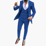 Men's Suit Set with Vest and Breathable Blazer - Image 6