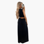 Summer Dress for Women – Cut-Out, V-Neck, Side Slit - Image 7