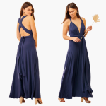 Evening Dress with V-Neck - Women's Style for Gala Nights - Image 7