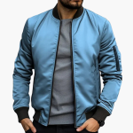 Men's Bomber Jacket with Side Pockets - Image 7